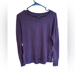 Athleta oversized crew neck sweatshirt size P purple